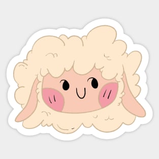 Cute Pink Sheep Lover Sticker